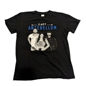 Lady Antebellum You Look Good 2017 Tour T Shirt Black Cotton Size M